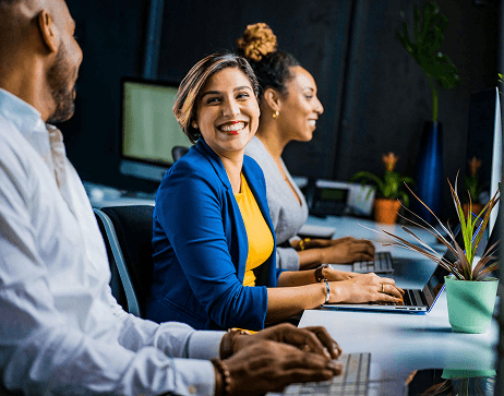 IT professionals collaborating
